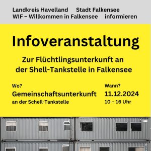 Infoveranstaltung am 11.12.2024 zur Gemeinschaftsunterkunft