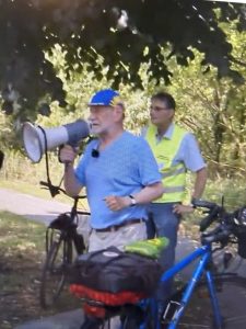 Michael Cramer, Mauerstreifzug (Mauerradtour), 2024