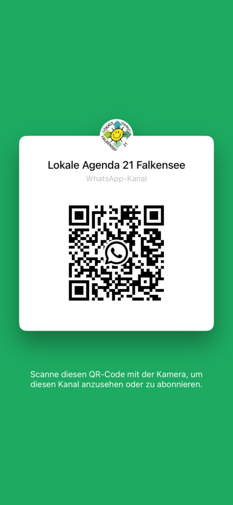 QR-Code WhatsApp Kanal Lokale Agenda 21 Falkensee