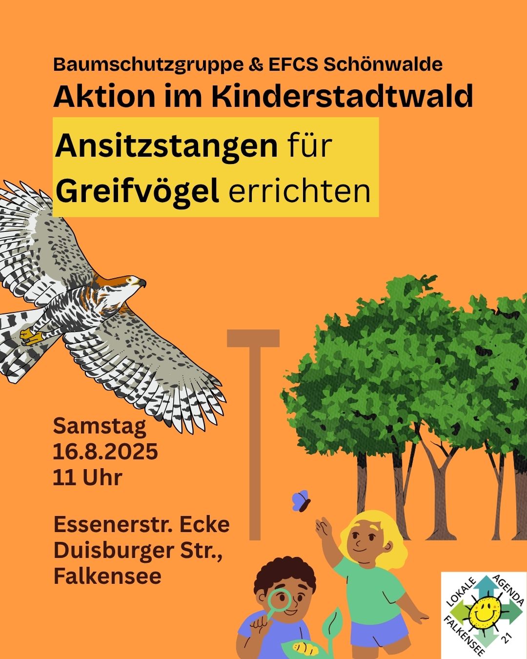 Neue Ansitze im Kinderstadtwald