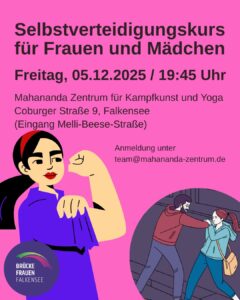Selbstverteidigungskurs für Frauen und Mädchen