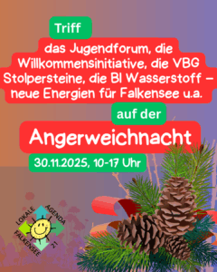 Gruppen der Lokalen Agenda 21 Falkensee auf der Angerweihnacht 2025