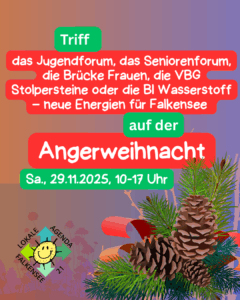 Gruppen der Lokalen Agenda 21 Falkensee auf der Angerweihnacht 2025