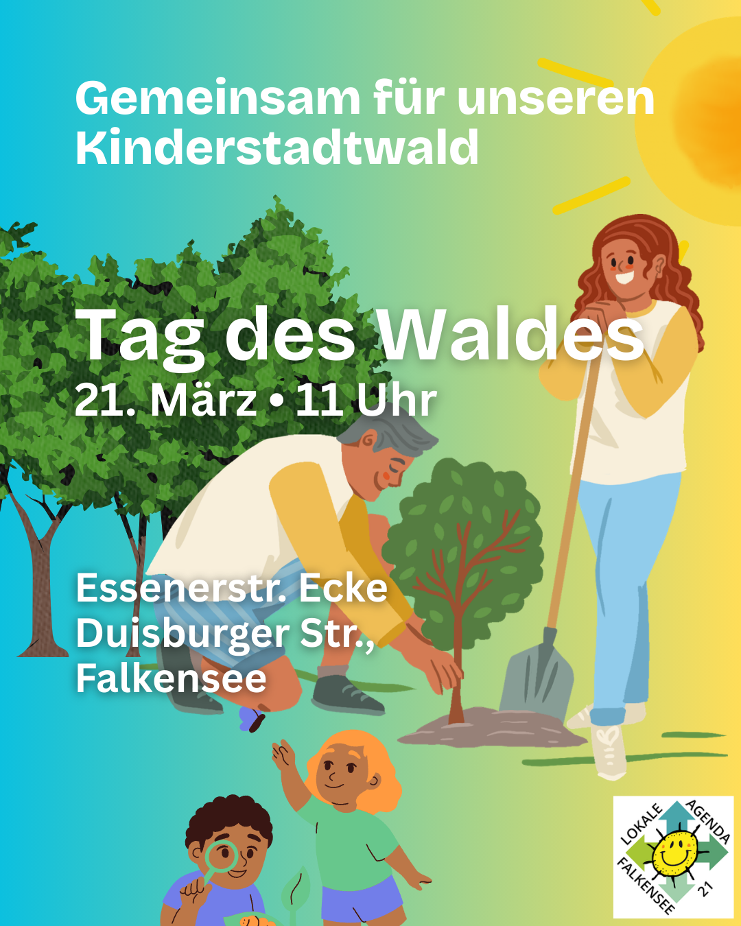 Kinderstadtwald, Pflanz- und Pflegeaktion