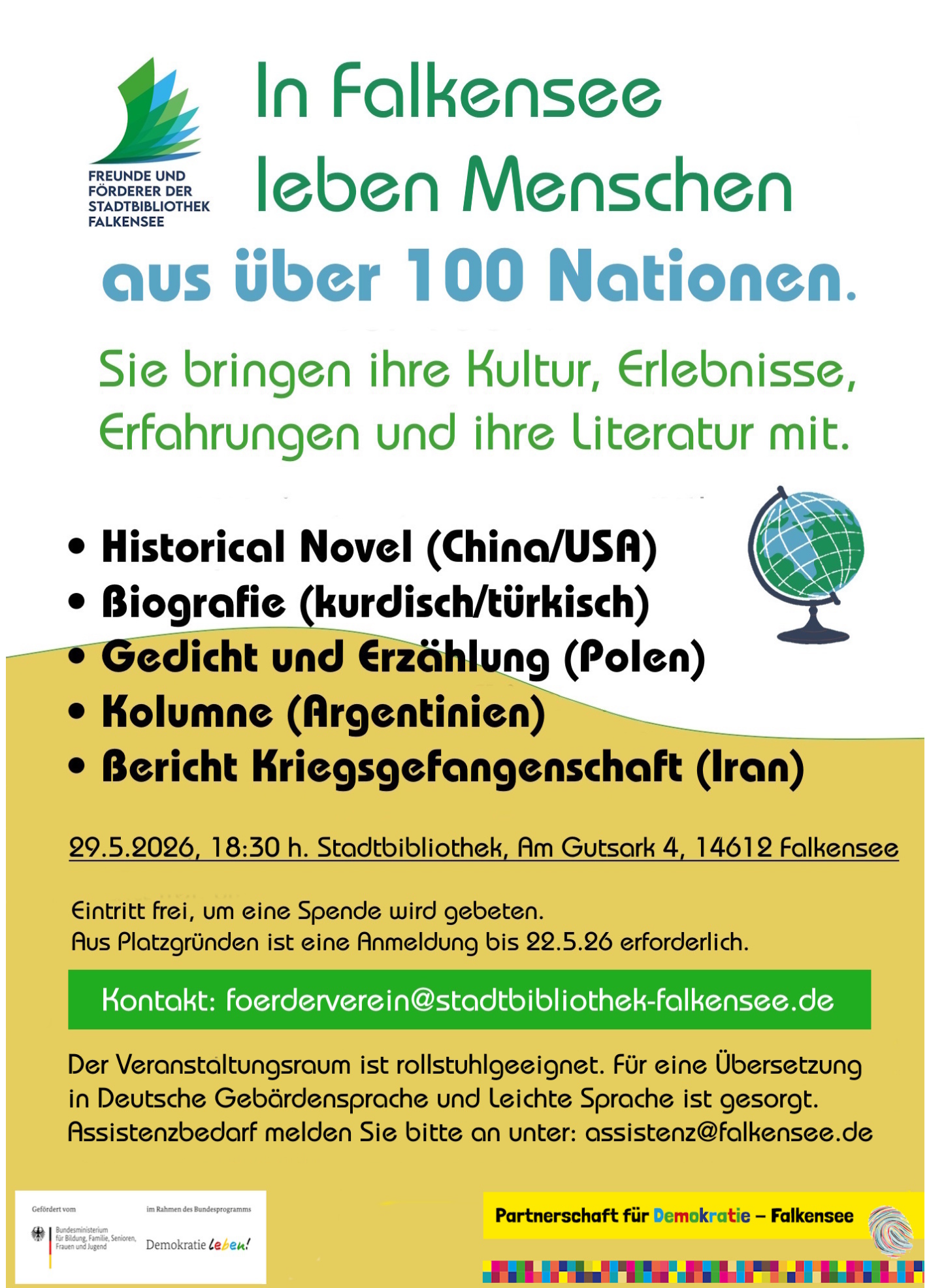 29.05.2026 | Aktionstag: Literatur aus anderen Ländern