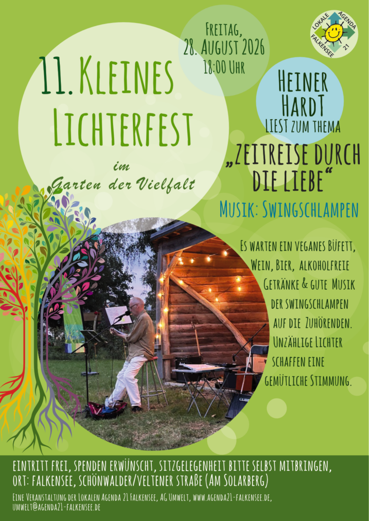 Lichterfest mit Lesung 2026, Thema: Zeitreise durch die Liebe