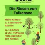 11.9.2026, Die Riesen von Falkensee, Radtour zu 5 markanten Bäumen