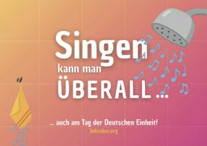 Singen kann man überall, Einheitssingen